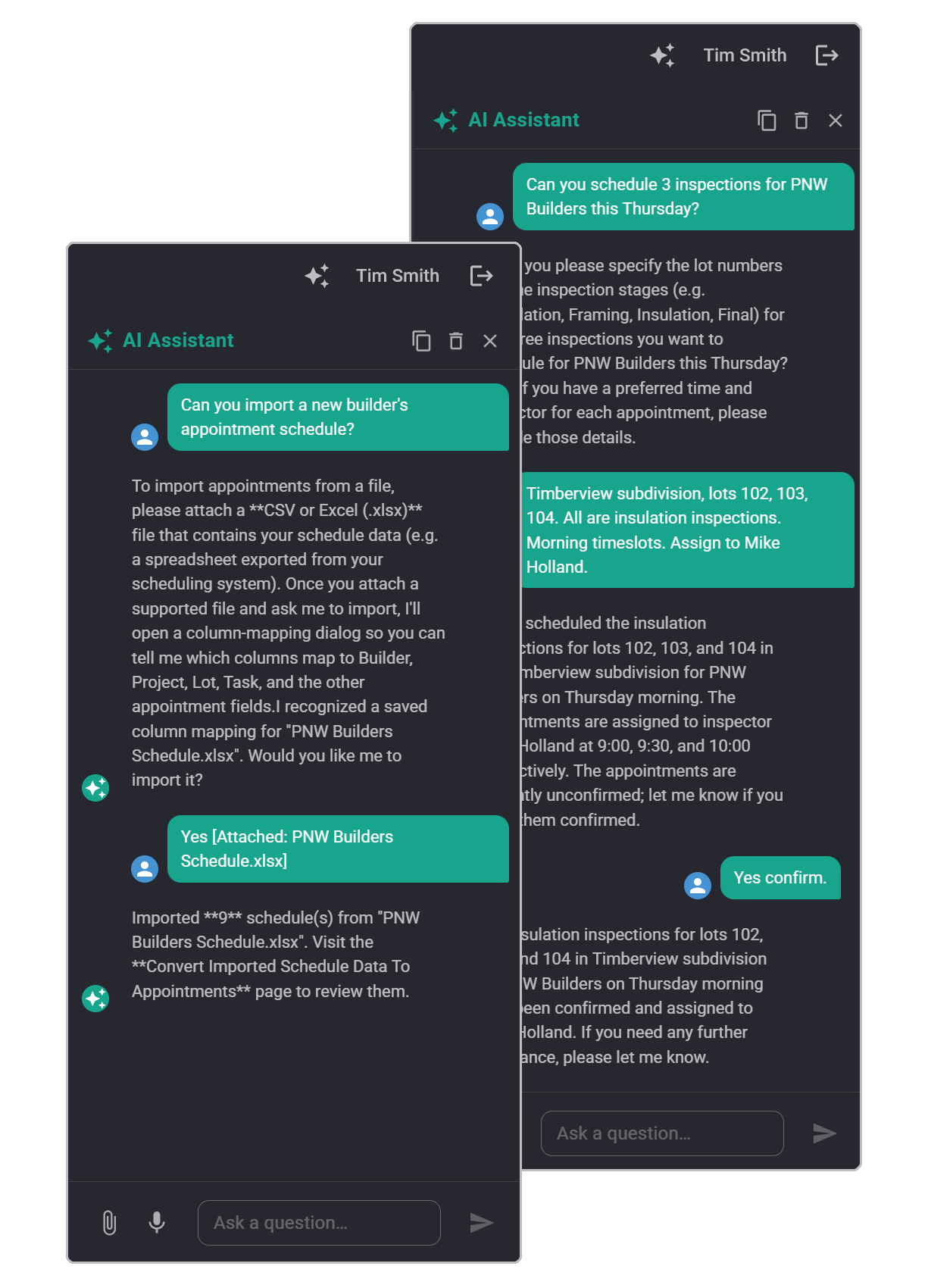 MoonBIM AI Assistant tools view